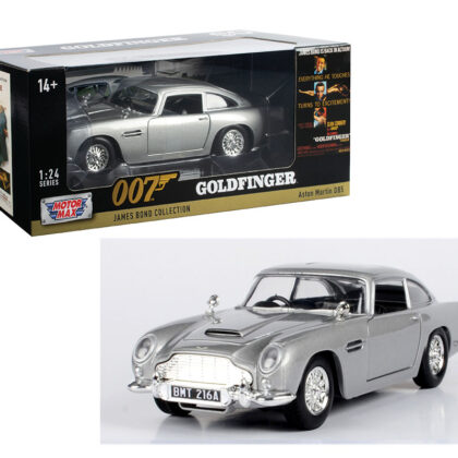 Motormax 1:24 Aston Martin DB5 (Silver) – James Bond Collection – Goldfinger